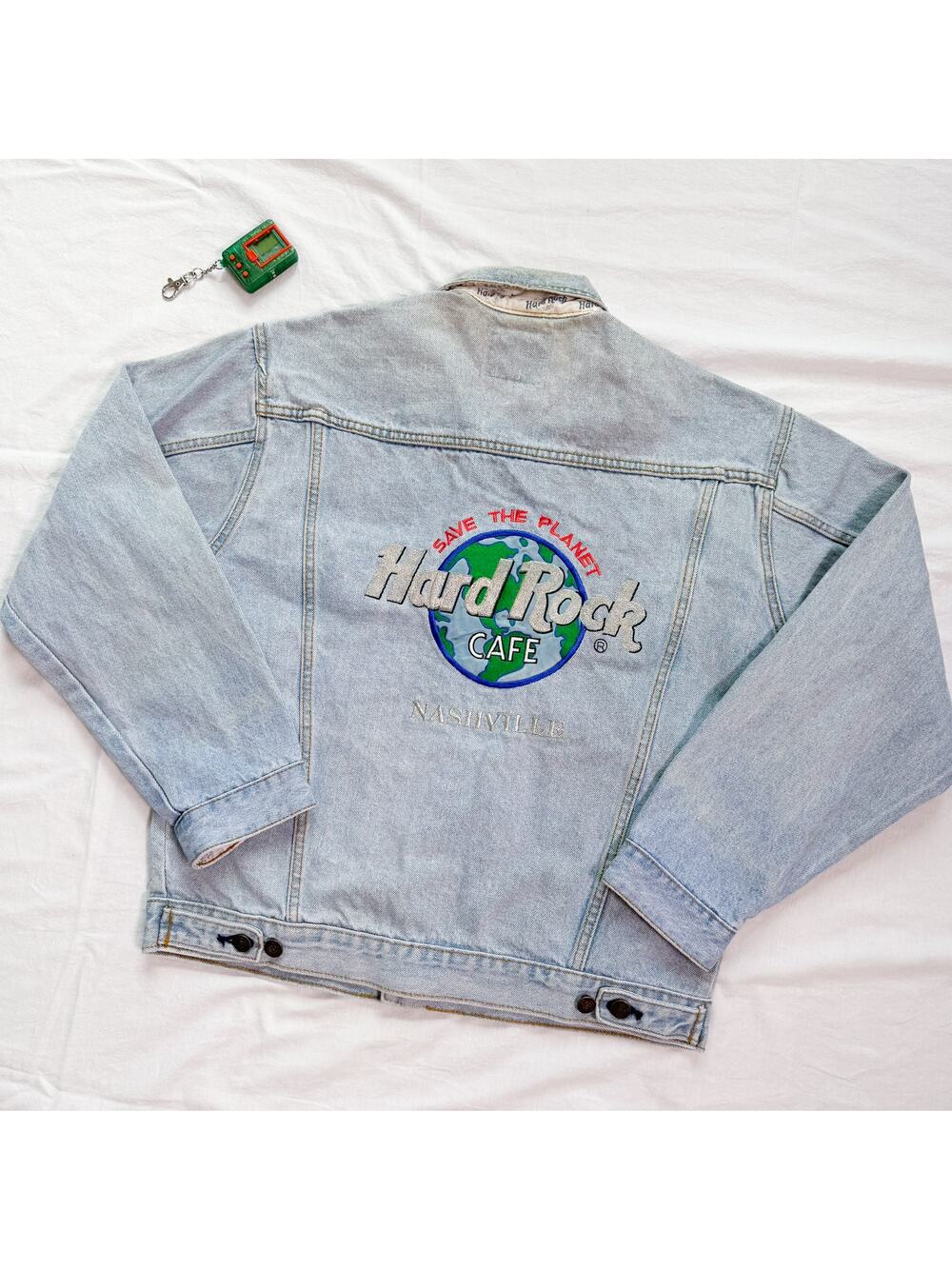 Vintage 90's Hard Rock Cafe Denim Jacket - S